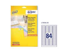 Etichette adesive l7656 bianche 25fg A4 46x11,1mm (80et/fg) inkjet/laser avery - Z02070