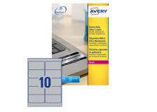 Poliestere adesivo l6012 argento 20fg A4 96x50,8mm (10et/fg) laser avery - Z02167