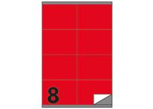 Etichetta adesiva c/502 rosso 100fg A4 105x72mm (8et/fg) markin - Z02336