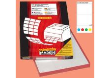 Etichetta adesiva c/509 rosso 100fg A4 210x148mm (2et/fg) markin - Z02355