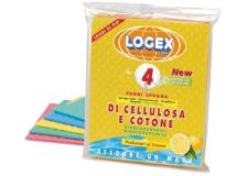 Busta 4 panni spugna logex 18x20cm - Z02396