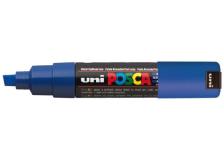 Marcatore uni posca pc8k punta scalpello blu - Z02572