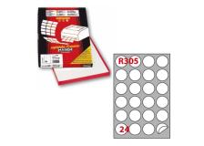 Etichetta adesiva r/305 bianca 100fg A4 ø40mm (24et/fg) markin - Z02756