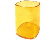 Portapenne bicchiere trasparente arancio arda - Z02991