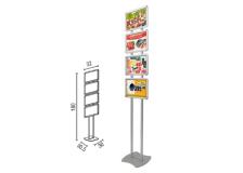 Colonna con 4 cornice a scatto A4 orizz. info 04 - Z03144