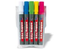Busta 5 marcatori fluo per lavagne bianche edding 725 - Z03365