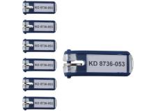 Scatola 6 portachiavi key clip blu durable - Z03632