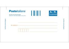 100 cartoline di ritorno raccomandata 10x20cm c/ades.rimov. e0622/1 - Z03725