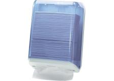 Dispenser asciugamani piegati trasparente/bianco mar plast - Z03827