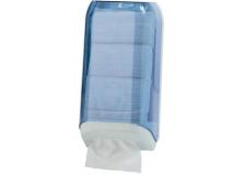 Dispenser carta igienica in fogli trasparente/bianco mar plast - Z03830