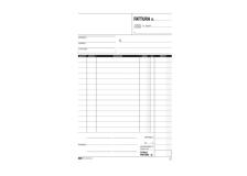 Blocco fattura 1 aliquota 23x14,8cm 33fg 3 copie autoric. e5273ct - Z03958