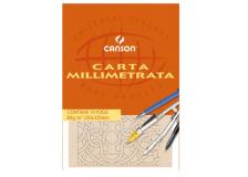 Blocco carta opaca millimetrata 230x330mm 10fg 80gr canson - Z04139