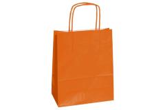 25 shoppers carta kraft 22x10x29cm twisted arancio - Z04385