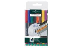 Busta 8 colori pennarello multimark 0,4mm superfine faber-castell - Z04742