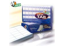 Scatola 6000 etichette adesive tab1-1002 100x23,5mm corsia singola tico - Z04750