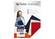 100 copertine A4 cartoncino goffrato 250g rosso titanium - Z04809