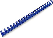 100 dorsi plastici 21 anelli 16mm blu titanium - Z04910