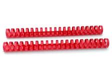 50 dorsi plastici 21 anelli 32mm rosso titanium - Z04929