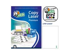 Poliestere adesivo lp4p bianco 70fg A4 210x297mm (1et/fg) laser tico - Z04936