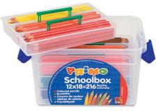 Schoolbox 216 pastelli colorati 100 fsc in 12 colori primo - Z05227