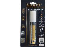 Blister 1 marcatore a gesso liquido bianco 7-15mm maxi securit - Z05454