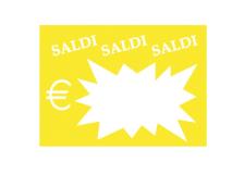 50 segnaprezzi flash saldi 8x11cm colori ass. cwr 06043 - Z05608