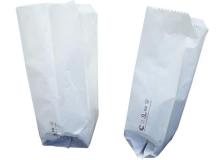 100 sacchetti bianchi 15x31cm +11cm in carta kraft - Z05823