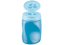 Temperamatite easy 3 fori c/contenitore ergonomico blu per mancini stabilo - Z05825