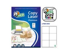 Etichetta adesiva LP4W bianca 100fg A4 99,1x93,1mm (6et/fg) Laser Tico - Z05904