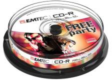 Cd-r emtec 80min/700mb 52x spindle (kit 10pz) - Z06314