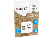 Micro sdxc emtec 64gb class 10 gold + con adattatore - Z06350