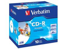 Scatola 10 cd-r datalifeplus jewel case 1x-52x 700mb stampabile inkjet - Z09440