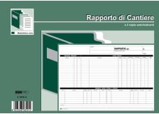 Blocco rapporto di cantiere 50/50 fogli autoric. 21x30 e5859a - Z09873