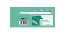 Set 10 bl. da 100 numeri (blocco numerato 1-1000) 6x13 e5407 - Z09897