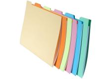 Set 6 cartelline c/tacca per cartelle sosp. cassetto nature future - Z10130