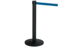 1 colonnina segnapercorso nera con nastro 200cm blu alfa - Z11430