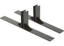 Set 2 piedi in metallo nero per lavagne multiboard securit - Z11446