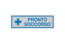 Targhetta adesiva 165x50mm pronto soccorso - Z11465