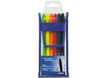 Busta 6 pennarello tratto pen new metal - Z11478