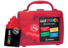 Valigetta 10 marcatore uni posca pc5m punta media colori assortiti - Z11503