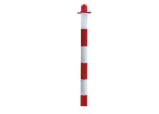 Paletto h90cm bianco rosso per colonnina di sicurezza - Z11610