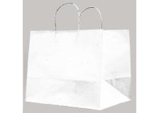 25 shoppers carta kraft 32x20x33cm twisted large bianco - Z11701