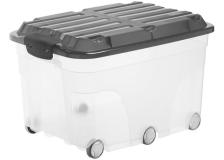 Contenitore compact con ruote 57lt con coperchio nero - Z12104