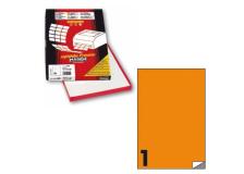 Etichetta adesiva c/503 arancio fluo 100fg A4 210x297mm (1et/fg) markin - Z12360