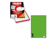 Etichetta adesiva c/503 verde fluo 100fg A4 210x297mm (1et/fg) markin - Z12361