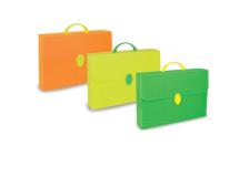 VALIGETTA POLIONDA FLUO 28X39CM DORSO 8CM COLORI ASSORTITI - Z12953