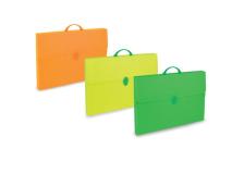 Valigetta polionda Fluo 38x52,5cm dorso 5,5cm colori assortiti - Z12954