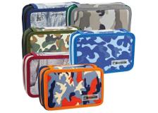 ASTUCCIO 3 ZIP CAMOUFLAGE 13X20X7,5CM COLORI ASSORTITI BALMAR 2000 - Z13188