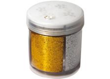 GLITTER DISPENSER GRANA FINE 40ML 4 COLORI ASSORTITI CWR - Z13201