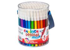 Barattolo 100 pennarelli fine Doodle colori assortiti Carioca - Z13317